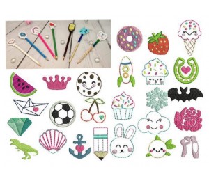 Stickserie ITH - Stifteaufsätze Mix 1